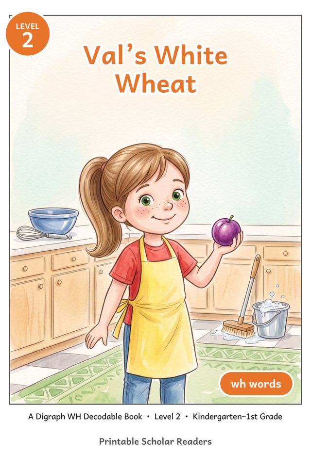 Val's White Wheat printed mini-book cover