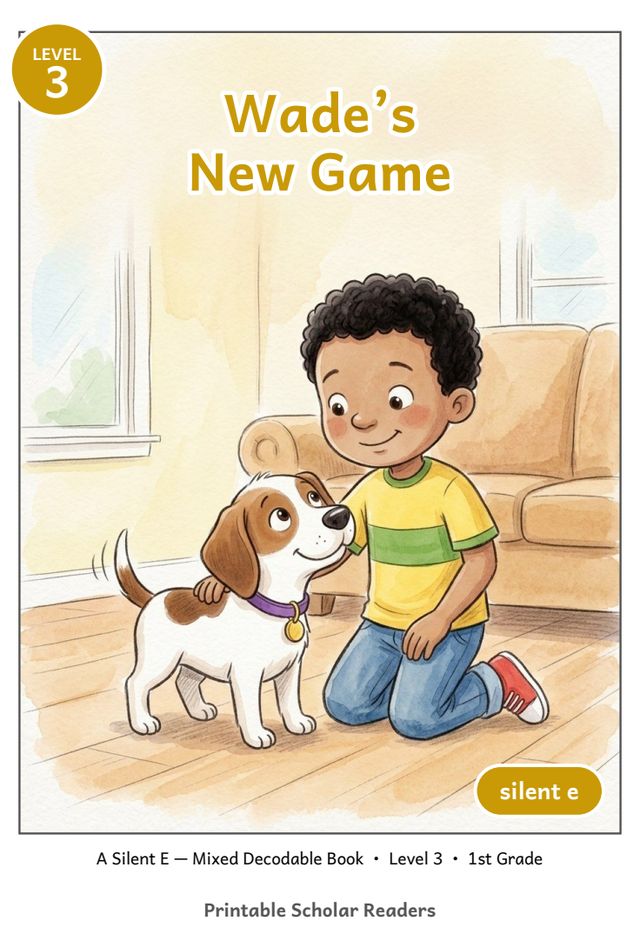 Wade's New Game printed mini-book cover