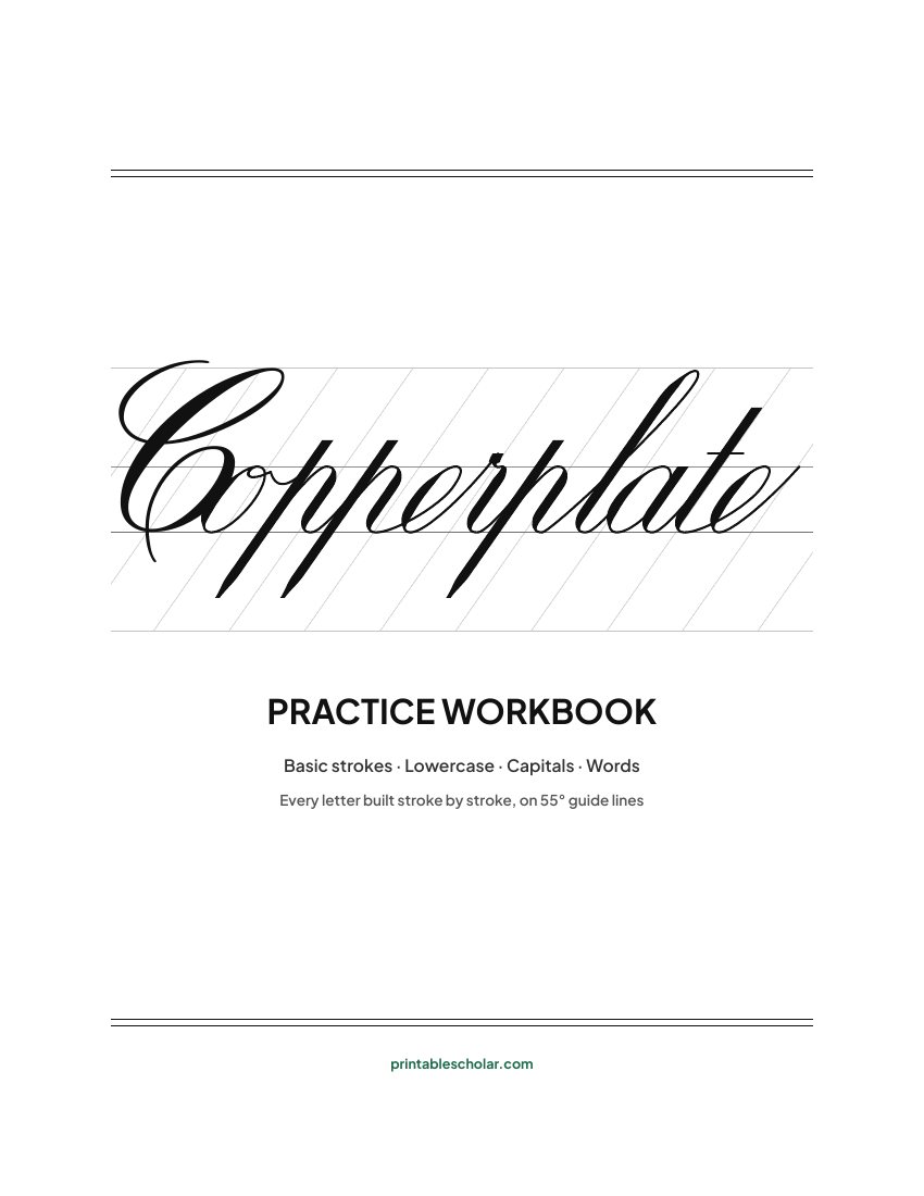 Copperplate Practice Workbook cover