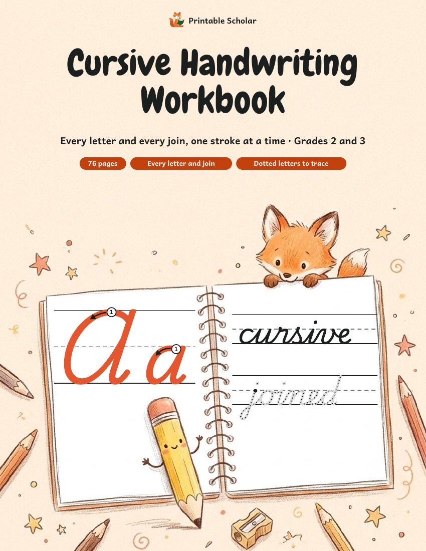 Cursive Handwriting Workbook cover