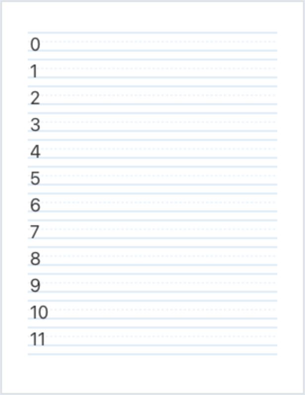 Number Writing 0–30 handwriting worksheet PDF preview
