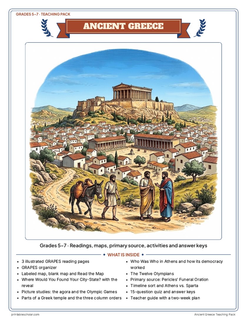 Ancient Greece Teaching Pack cover