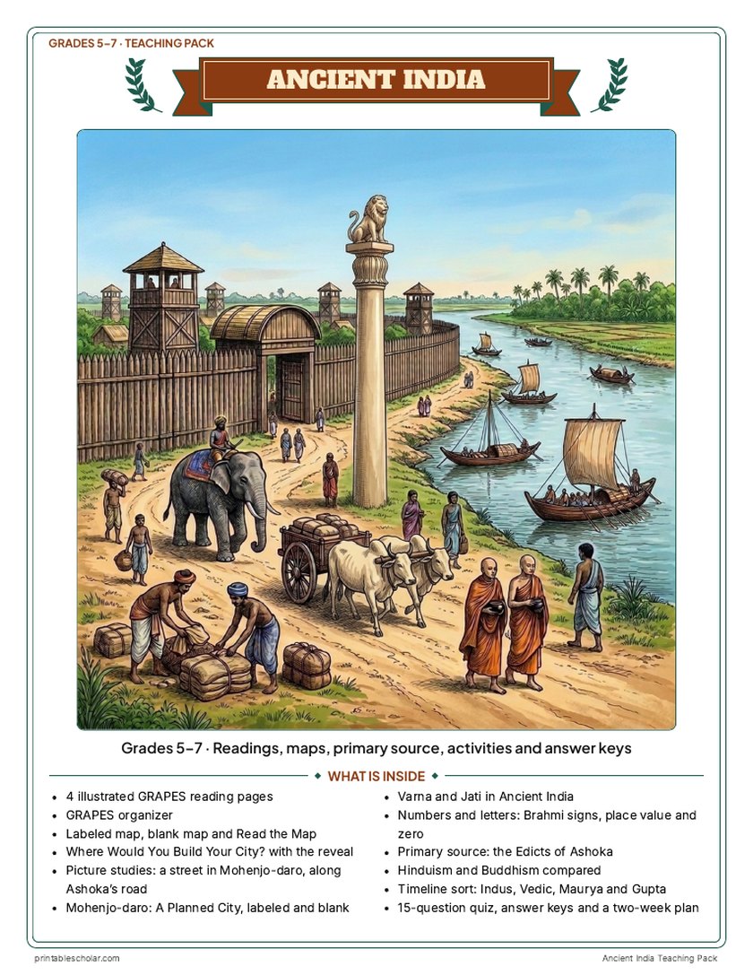 Ancient India Teaching Pack cover
