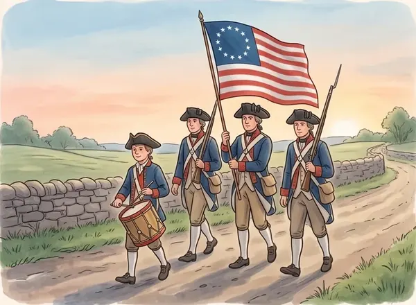 American Revolution timeline for kids