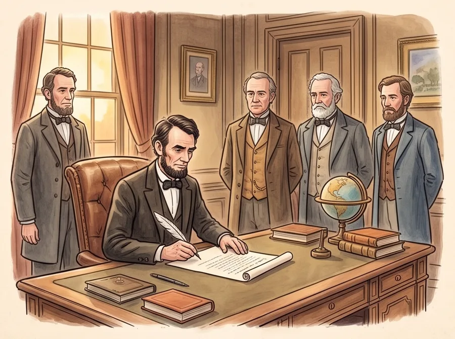 Freedom: watercolor illustration