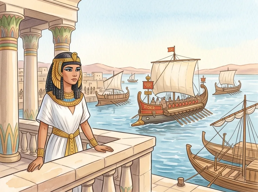 The Last Pharaoh: watercolor illustration