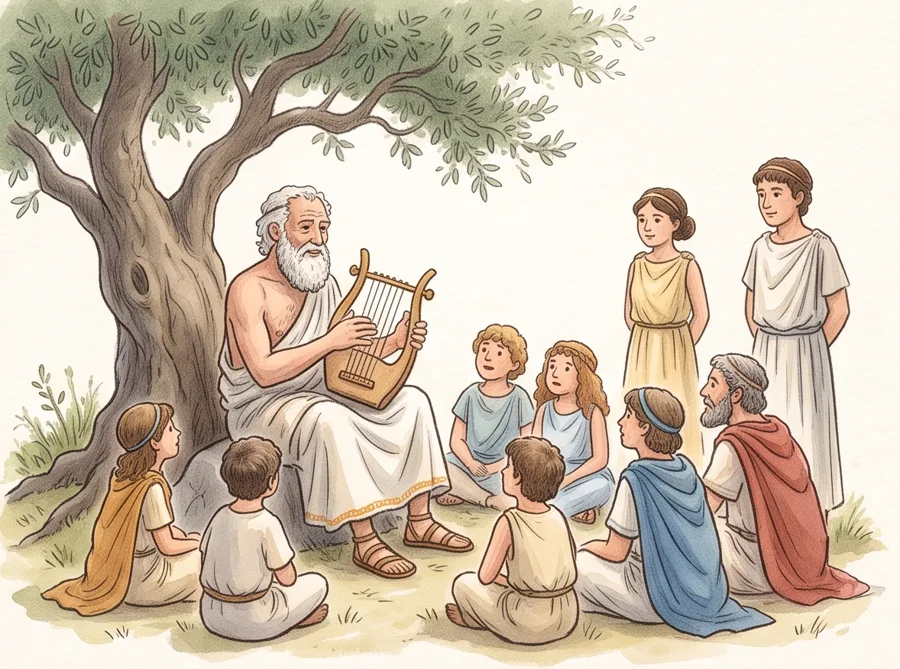 Stories of Heroes: watercolor illustration