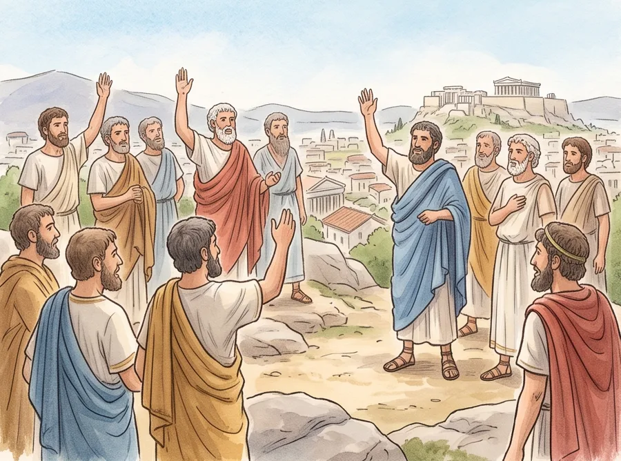 People Get a Vote: watercolor illustration