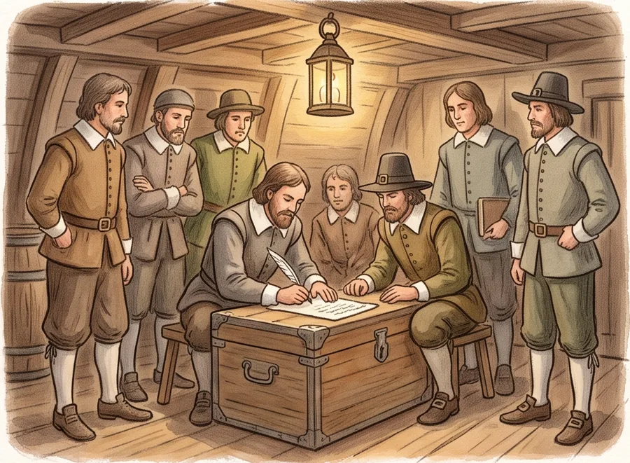 Land at Last: watercolor illustration