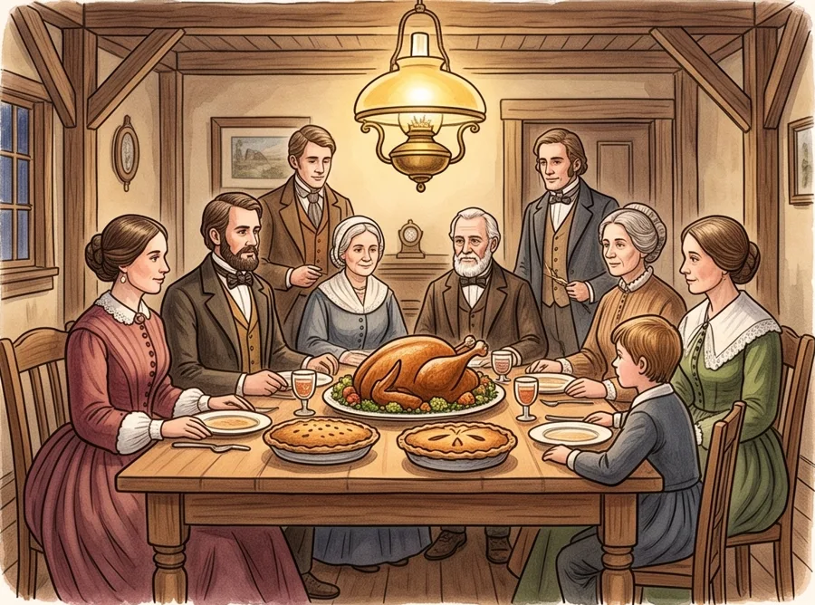 A National Holiday: watercolor illustration