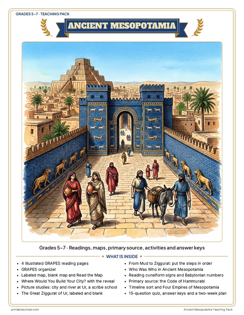Ancient Mesopotamia Teaching Pack cover