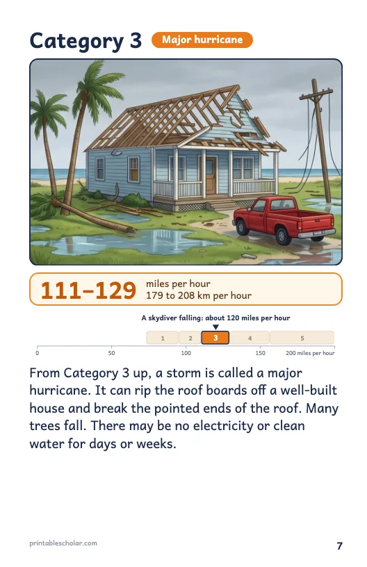Hurricane book page 7: Category 3
