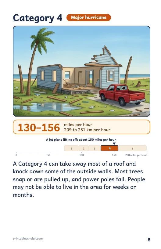 Hurricane book page 8: Category 4