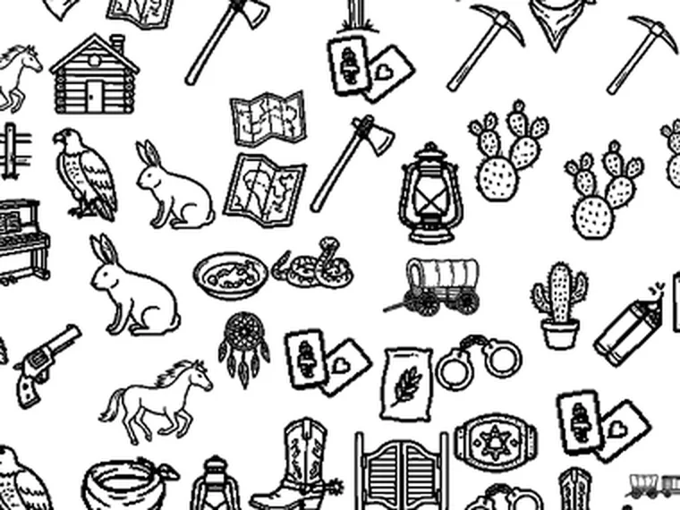Free Printable Wild West I Spy