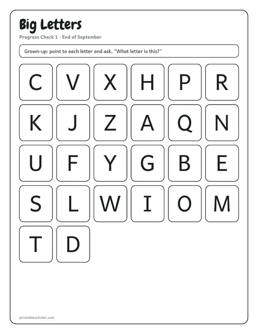 Progress check child page