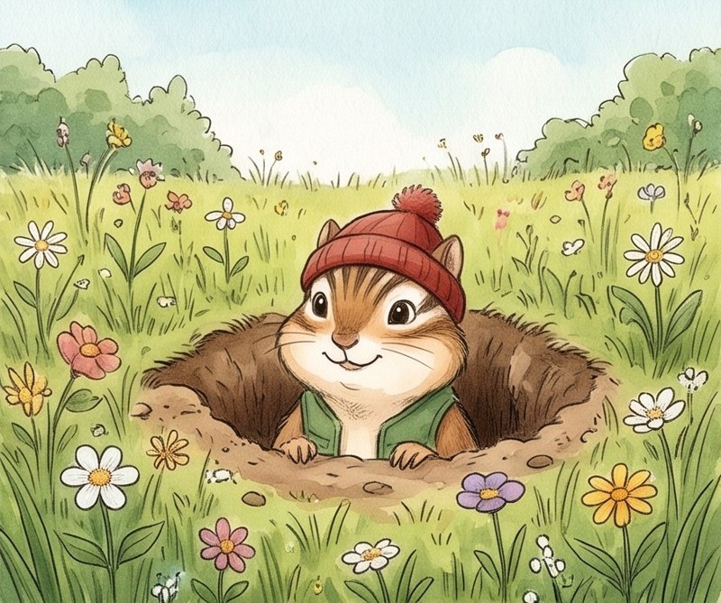 Who Lives Here?, page 6: I live in a burrow!