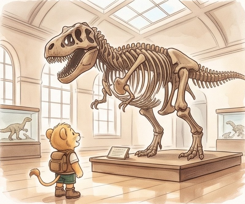 Dinosaur Bones, page 2: This is a T. rex.