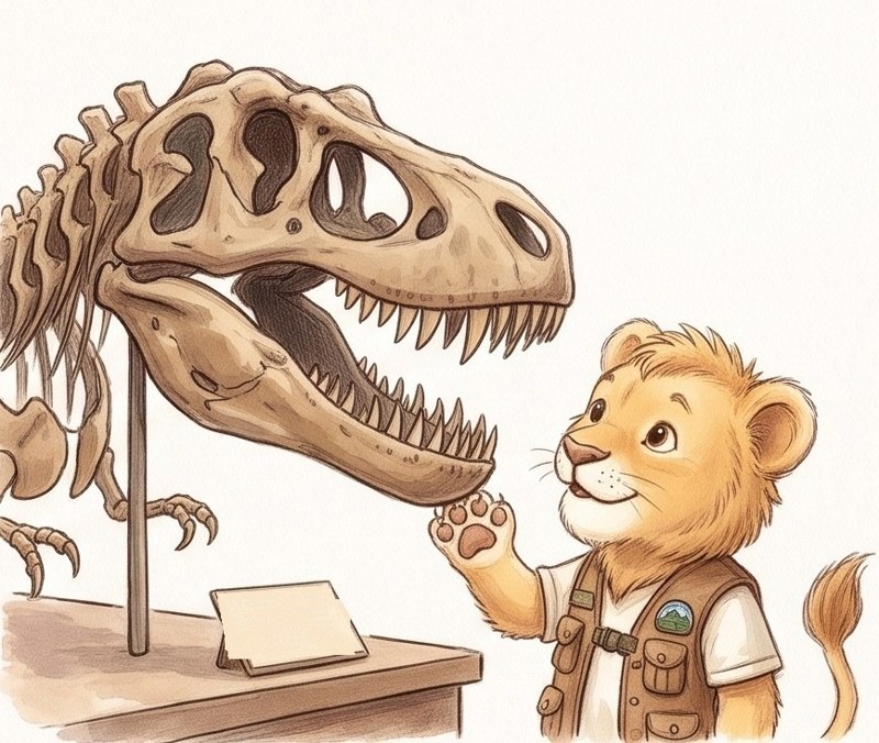 Dinosaur Bones, page 3: It ate meat.