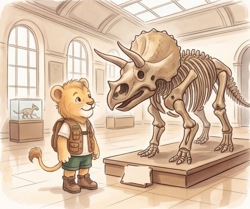 Dinosaur Bones, page 4: This is a Triceratops.