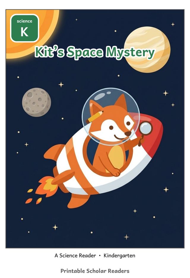 Kit's Space Mystery reader cover