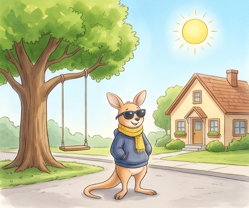 What Is the Weather?, page 1: It is sunny.
