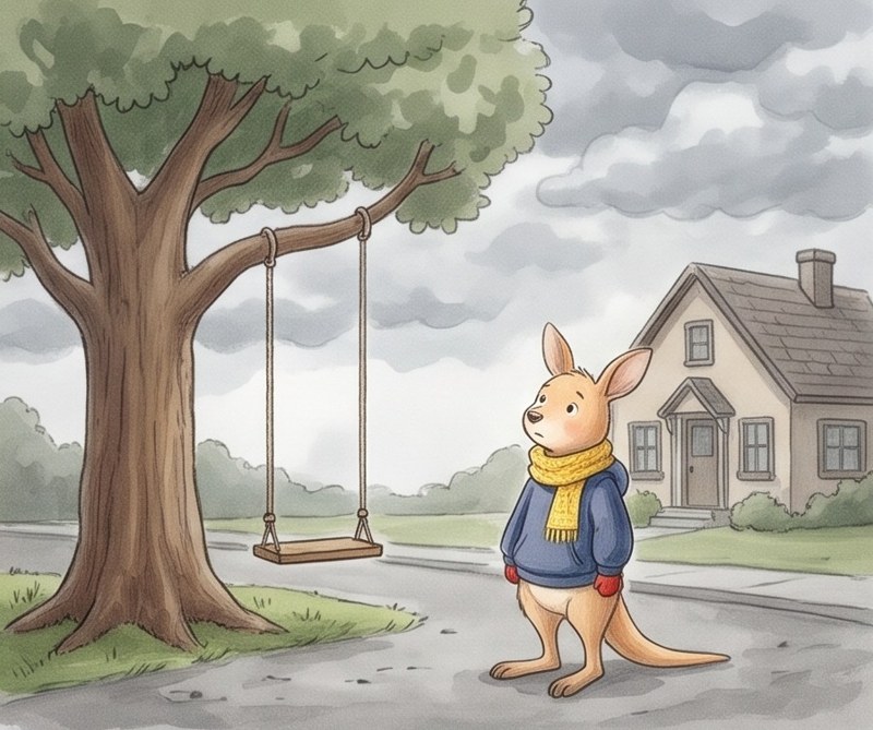 What Is the Weather?, page 2: It is cloudy.