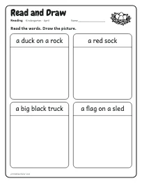 Read and Draw worksheet