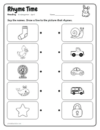 Rhyme Time worksheet