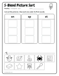 S-Blend Picture Sort worksheet