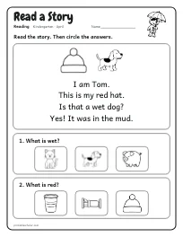 Read a Story worksheet