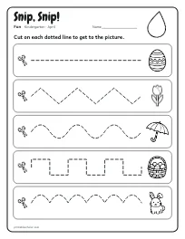 Snip, Snip! worksheet