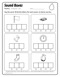 Sound Boxes worksheet