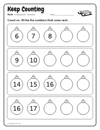 Keep Counting worksheet