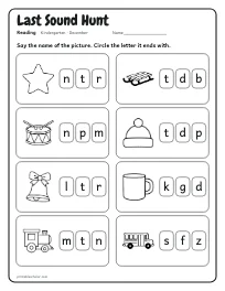Last Sound Hunt worksheet