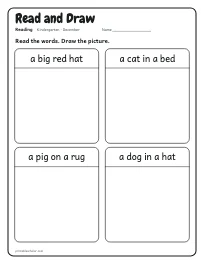 Read and Draw worksheet