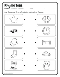 Rhyme Time worksheet