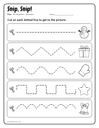 Snip, Snip! worksheet
