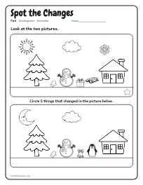 Spot the Changes worksheet