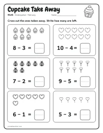 Cupcake Take Away worksheet