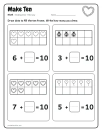 Make Ten worksheet