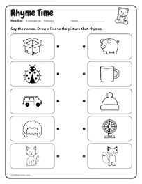 Rhyme Time worksheet
