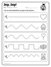 Snip, Snip! worksheet