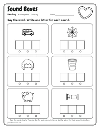 Sound Boxes worksheet