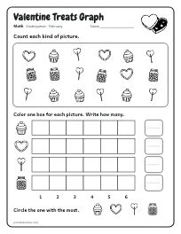 Valentine Treats Graph worksheet