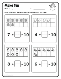 Make Ten worksheet