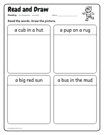 Read and Draw worksheet