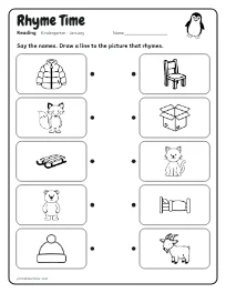 Rhyme Time worksheet