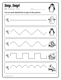 Snip, Snip! worksheet