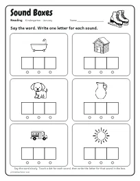 Sound Boxes worksheet