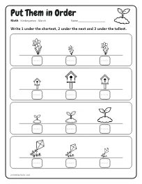 Put Them in Order worksheet